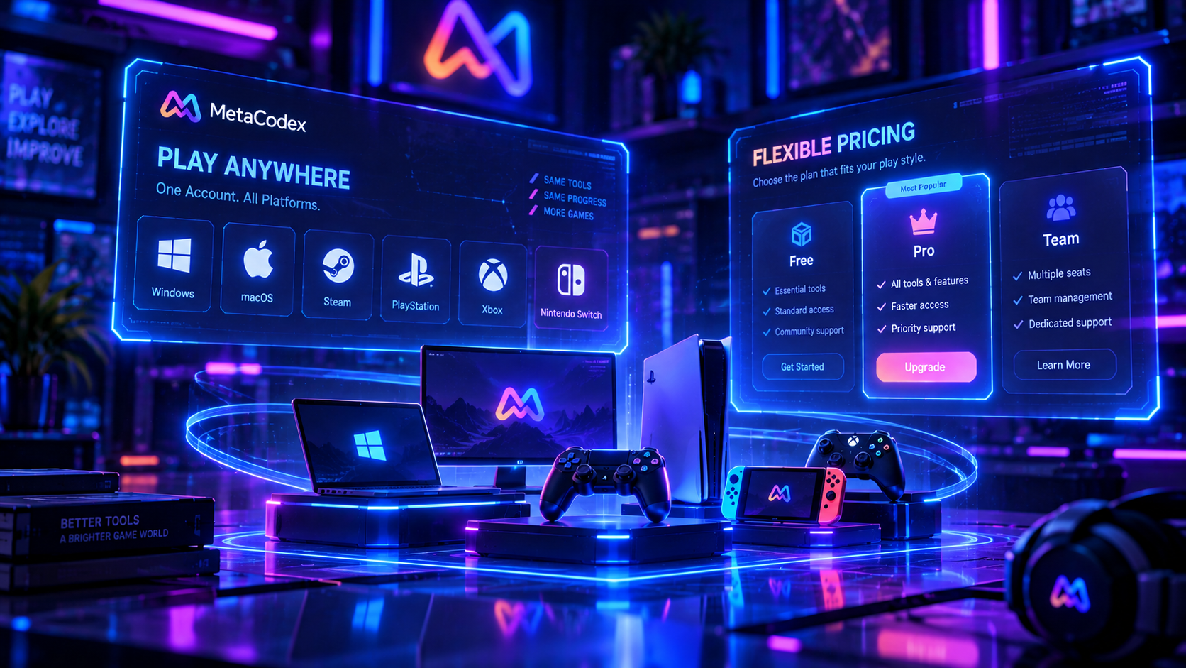 Gaming platforms and pricing options