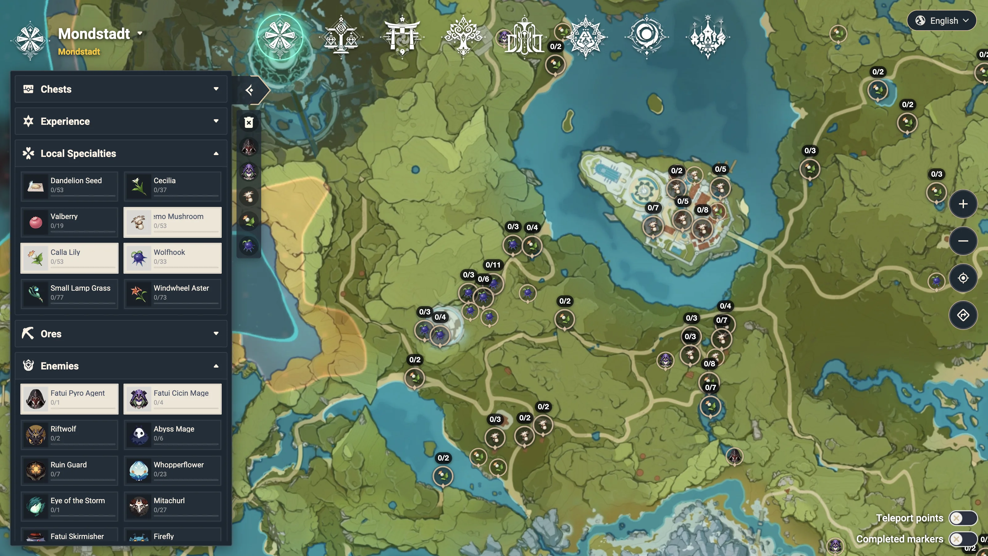 40,000+ Markers & Exploration Tracker